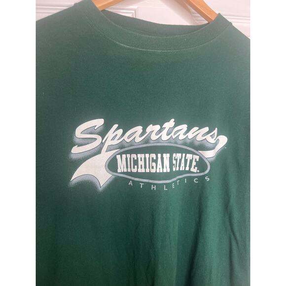 Santee Gold Men's Michigan State Spartans MSU Vintage Green T-Shirt Size XL - Picture 4 of 8